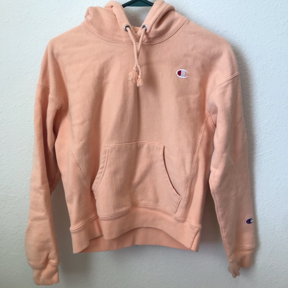 orange champion hoodie